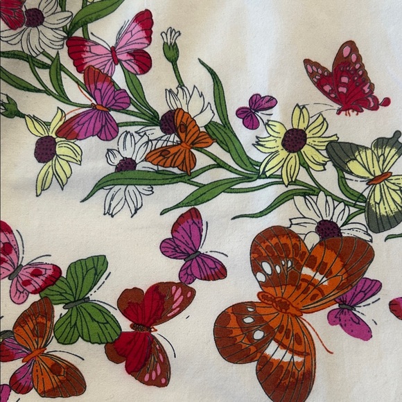 Tibi Red and Brown Geometric Top - Picture 8 of 10